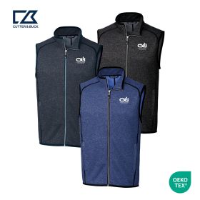 Cutter & Buck Mainsail Sweater-Knit Mens Full Zip Vest. MCO00047