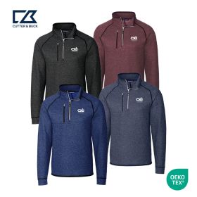 Cutter & Buck Mainsail Sweater-Knit Men's Half Zip Pullover Jacket. MCO00049