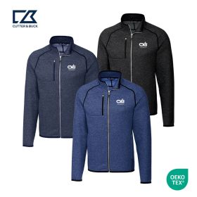 Cutter & Buck Mainsail Sweater-Knit Mens Full Zip Jacket. MCO00050