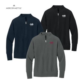 Mercer+Mettle Ladies' Linear Texture 1/4-Zip. MM3041