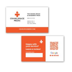 Crawlspace Medic - Franchise Review Business Cards (Sets of 250)