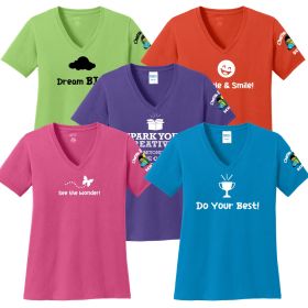 CORE VALUES - Ladies' V-Neck T-Shirt. LPC54V - DF/FF