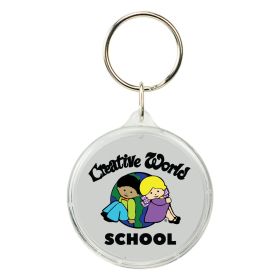 Round Crystal Key Tag. 0108 (Lots of 250)