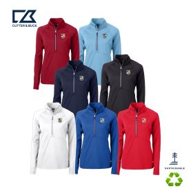 Cutter & Buck Adapt Eco Knit Stretch Recycled Women's Half Zip Pullover. LCK00128 - DF/LC