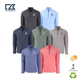 Cutter & Buck Peshastin Fleece Recycled Mens Half Zip Pullover. MCK01325