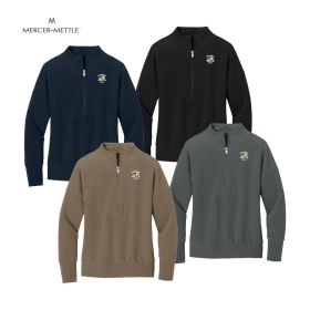 Mercer+Mettle Ladies' Linear Texture 1/4-Zip. MM3041 