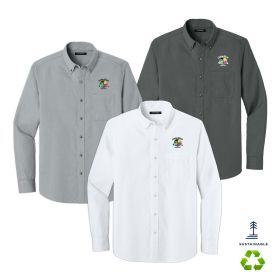 Men's Long Sleeve Nailhead Easy Care Shirt. W816