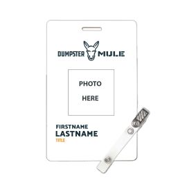 Dumpster Mule - Photo ID Tag. 4 x 2.5"