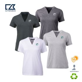 Cutter & Buck Forge Heathered Stretch Womens Blade Top. LCK00153 - DF/LC