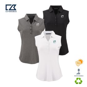 Cutter & Buck Forge Eco Stretch Recycled Womens Sleeveless Polo. LCK00197 -DF/LC