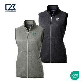 Cutter & Buck Women's Mainsail Sweater-Knit Full-Zip Vest. LCO00058