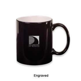 ENGRAVED 11 oz. Ceramic Round LazerMug (LOTS OF 4). LMG2