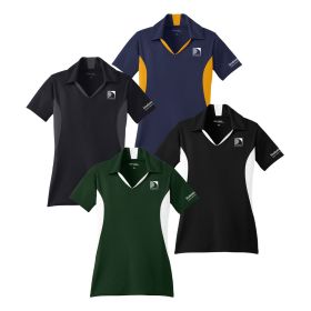 Ladies' Short Sleeve Side Blocked Wicking Polo. LST655 - EMB/LC/LS