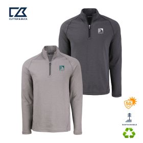 Cutter & Buck Peshastin Fleece Recycled Mens Half Zip Pullover. MCK01325