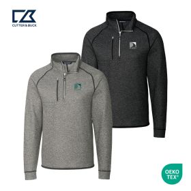 Cutter & Buck Mainsail Sweater-Knit Men's Half Zip Pullover Jacket. MCO00049