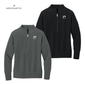 Mercer+Mettle Ladies' Linear Texture 1/4-Zip. MM3041