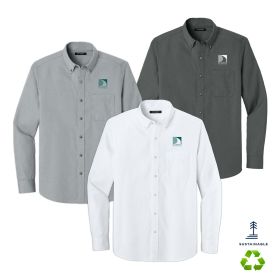 Men's Long Sleeve Nailhead Easy Care Shirt. W816