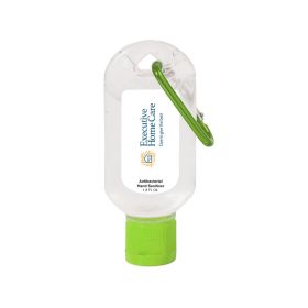 1.8 Oz. Hand Sanitizer With Carabiner (Lots of 100). 9055