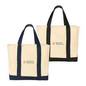 Twill Two-Tone Shopping Tote.  B400