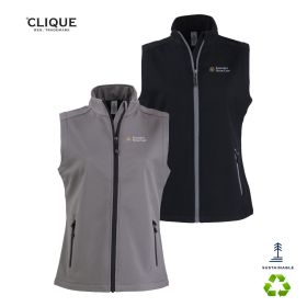 Clique Tempo Stretch Full Zip Ladies' Softshell Vest. LQO00069