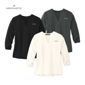 Mercer+Mettle&trade; Ladies' Stretch Crepe 3/4-Sleeve Blouse. MM2011