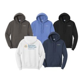 Pullover Hooded Sweatshirt. PC78H - DF/LC/FB 