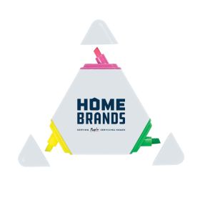 Home Brands - The Triple-Header Highlighter (LOT OF 24). 333-TRIPLEHEADER-WHITE