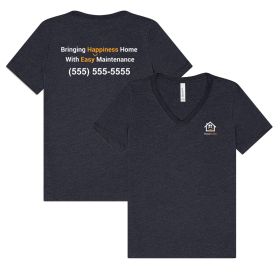 ALT LOGO - Bella + Canvas Ladies' Relaxed Heather Jersey V-Neck T-Shirt. 6405CVC - DF/LC/FB