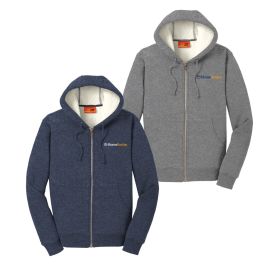 CornerStone&reg; Heavyweight Sherpa-Lined Hooded Fleece Jacket. CS625 DF/LC/FB