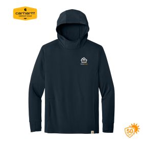 ALT LOGO - Carhartt Sun Defender Long Sleeve Hooded T-Shirt. CT106923 - DF/LC