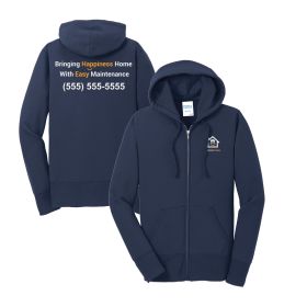 ALT LOGO Ladies' Full-Zip Hooded Sweatshirt. LPC78ZH - DF/LC/FB