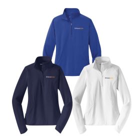 Ladies' Sport-Wick® Stretch 1/2-Zip Pullover. LST850 DF/LC