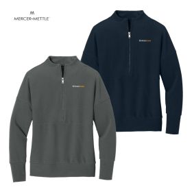 Mercer+Mettle Ladies' Linear Texture 1/4-Zip. MM3041