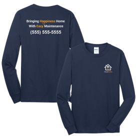 ALT LOGO - Adult Long Sleeve Cotton T-Shirt. PC54LS - DF/LC/FB