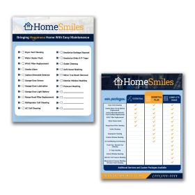 Real Estate Checklist Flyers 2 Sided, 8.5 x 11 (Min 100)