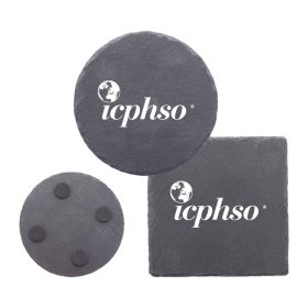 4" Slate Coasters (LOTS OF 6). 1545/1544