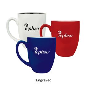 ENGRAVED 16 oz. Ceramic Bistro LazerMug (LOTS OF 4). LMG6