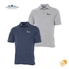 Charles River® Men's Space Dye Performance Polo. 3814