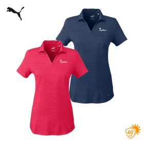 Puma Golf Ladies' Cloudspun Free V-Neck Polo. 597695