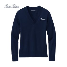 Brooks Brothers® Ladies' Cotton Stretch V-Neck Sweater. BB18401