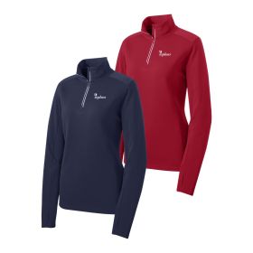 Ladies' Sport-Wick&reg; Textured 1/4-Zip Pullover. LST860