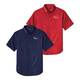 Men's Short Sleeve SuperPro React&trade; Twill Shirt. W809