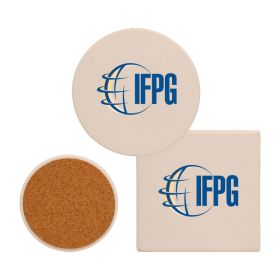 4" Extra Absorbent Coasters in Round or Square (LOTS OF 6). 1594/1593