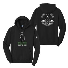 MALONEY - Black Pullover Hooded Sweatshirt. PC78H - DF/FF/FB