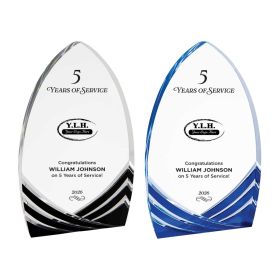 YEARS OF SERVICE - FULL COLOR - 8" Cathedral Soaring Acrylic (Sold Individually). SA202