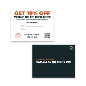 Sunrise Electric Referral Cards (Lots of 500)