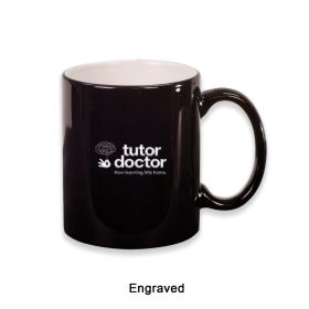 ENGRAVED 11 oz. Ceramic Round LazerMug (LOTS OF 4). LMG2