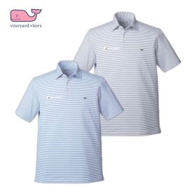 vineyard vines Men's Heathered Winstead Sankaty Polo. G011145 EMB/RC
