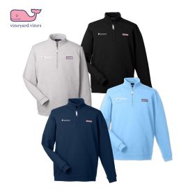 Vineyard vines Men's Collegiate Shep 1/4-Zip Sweatshirt. K002712 EMB/RC