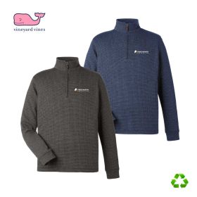 Vineyard vines Men's Bluffs 1/4-Zip Pullover. K004693 EMB/LC